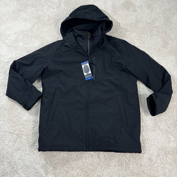 Weatherproof Other - NEW WEATHERPROOF BLACK  SOFTSHELL JACKET MENS L STRETCH TECH JACKET BLACK